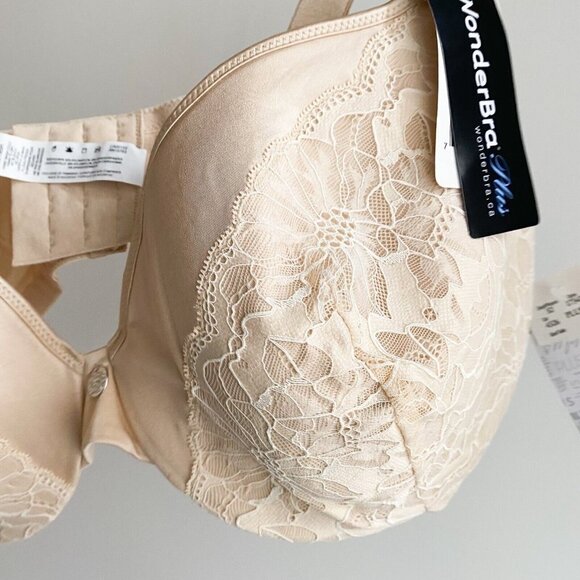 NWT WonderBra Plus Nude Underwire Lave Overaly Bra 44DD - Picture 7 of 8